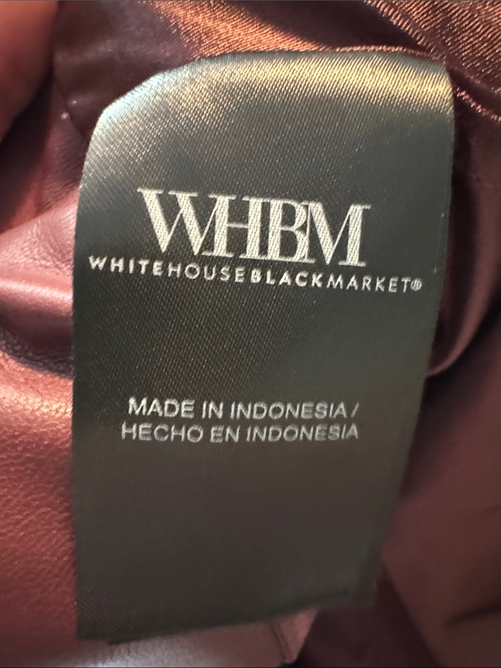 WHBM White House Black Market Draped Faux Leather Bustier Refined Red Size 6 - Picture 5 of 13